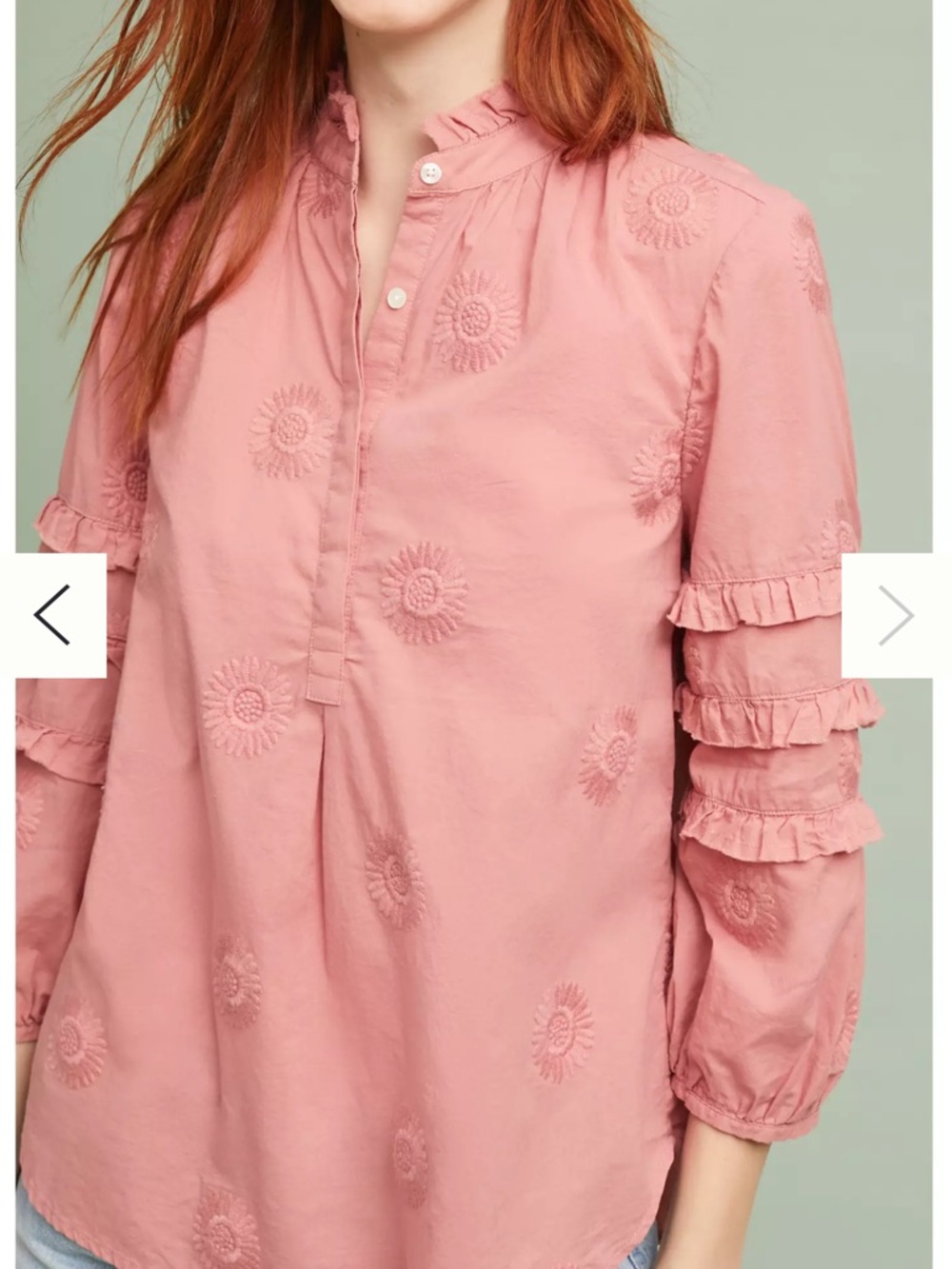 Anthropologie Isabella Sinclair Sunflower Top
